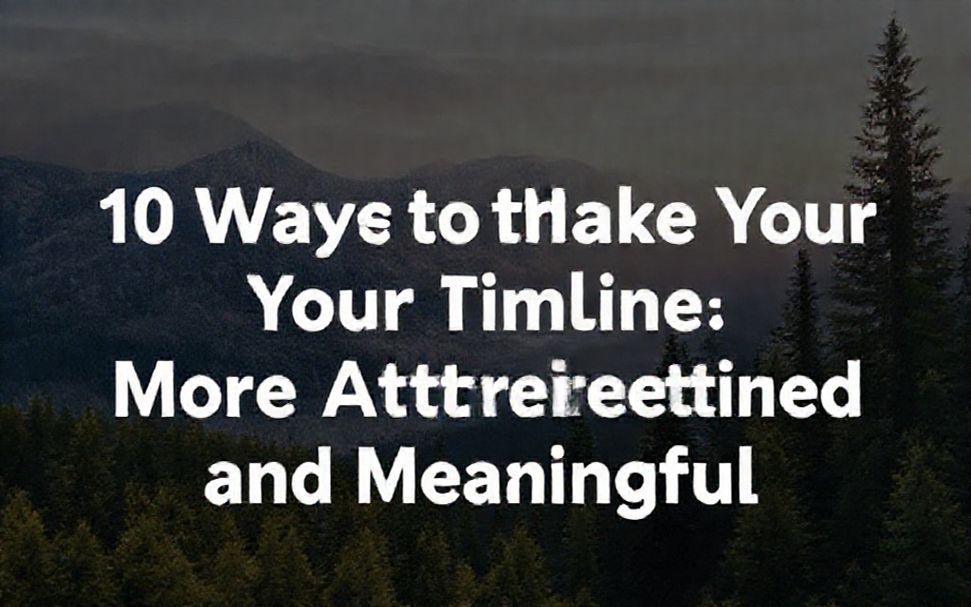10 formas de hacer que tu línea del tiempo sea más atractiva y significativa