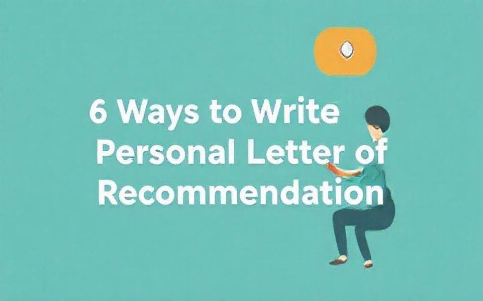 6 Formas de Redactar una Carta de Recomendación Personal Efectiva