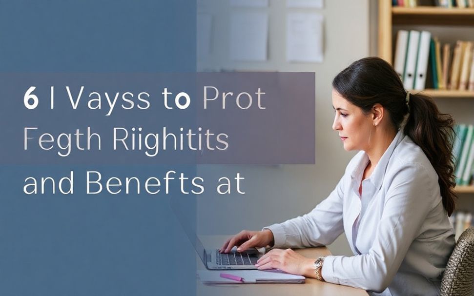 6 Maneras de proteger tus derechos y beneficios en el lugar de trabajo