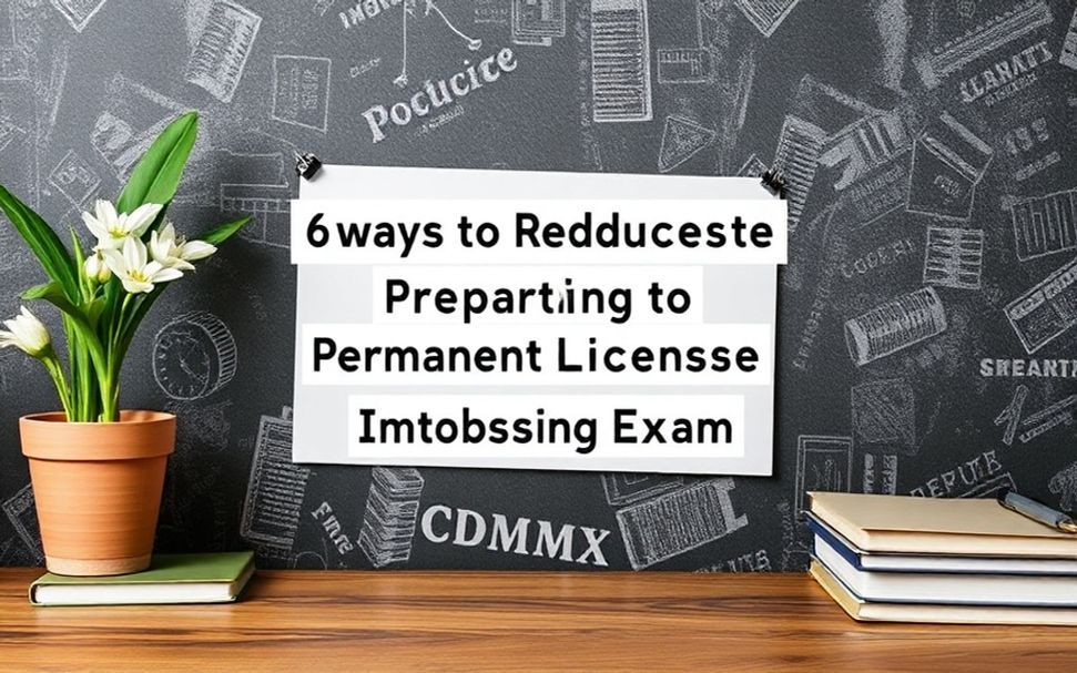 6 Maneras de Reducir el Estrés al Prepararte para la Prueba de Licencia Permanente en CDMX