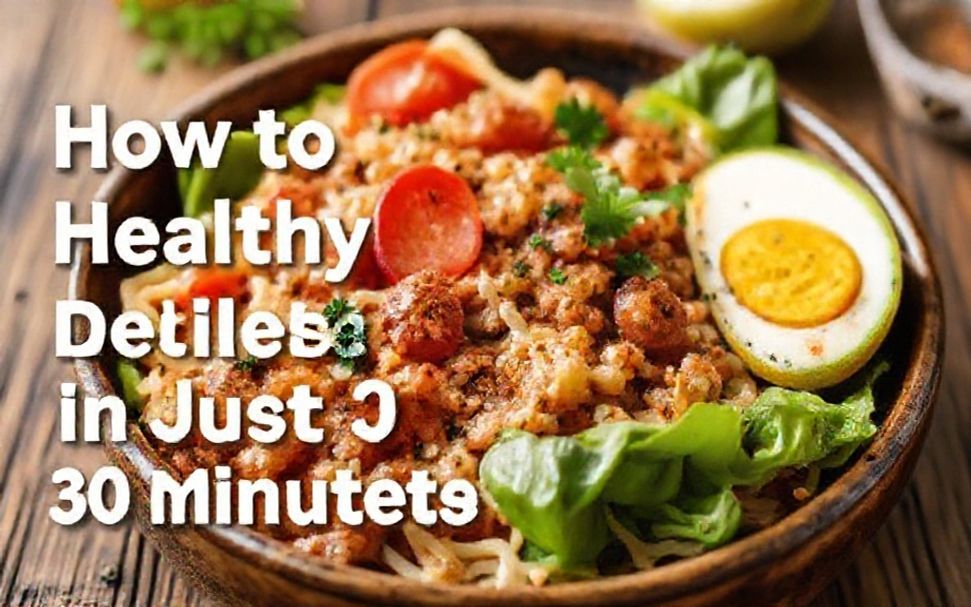 Cómo preparar platos saludables y deliciosos en solo 30 minutos