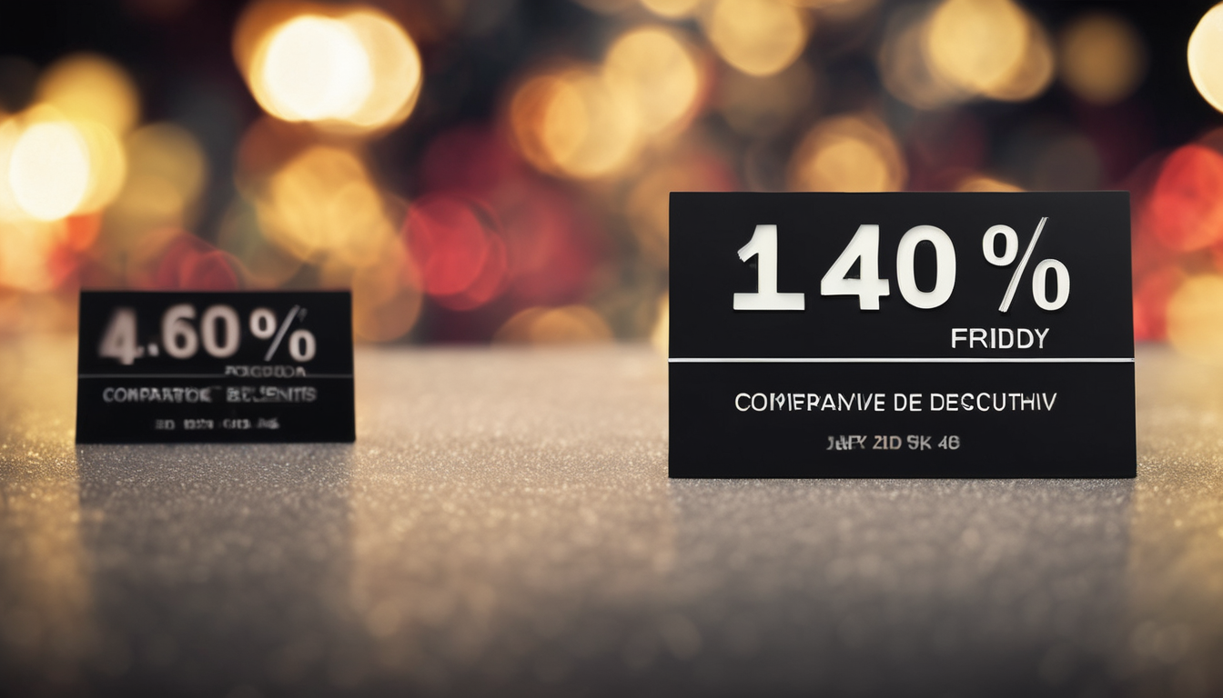 Comparativa de ofertas y descuentos en Black Friday y enero