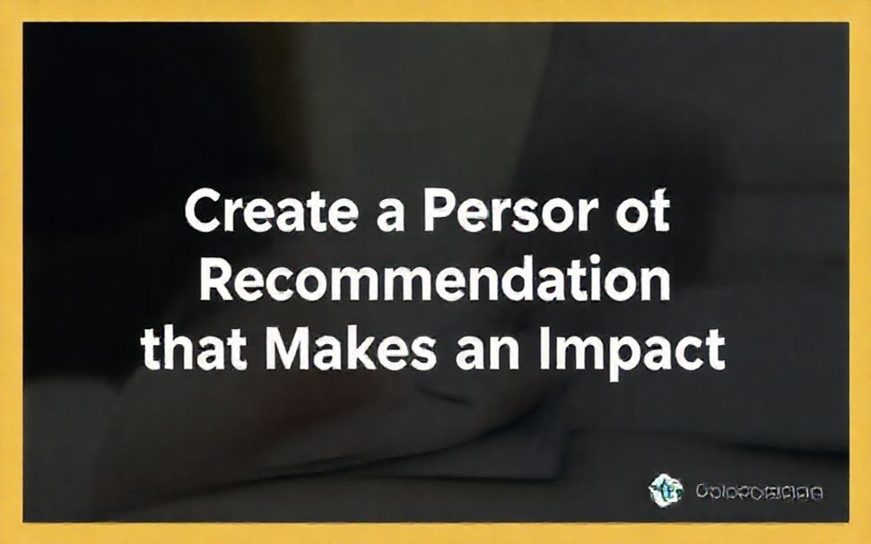 Crea una Carta de Recomendación Personal que Impacte