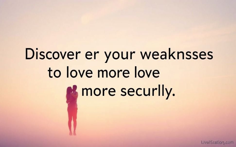 Descubre tus debilidades para amar más seguramente