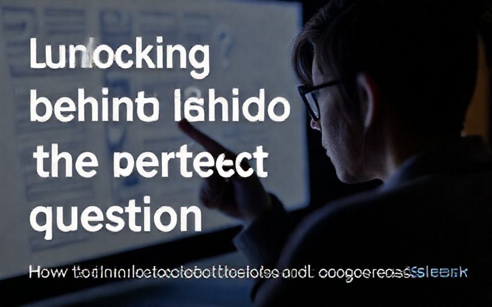Desentrañando los secretos detrás de la pregunta perfecta: ¿Cómo formular preguntas que atraen la atención y generan resultados