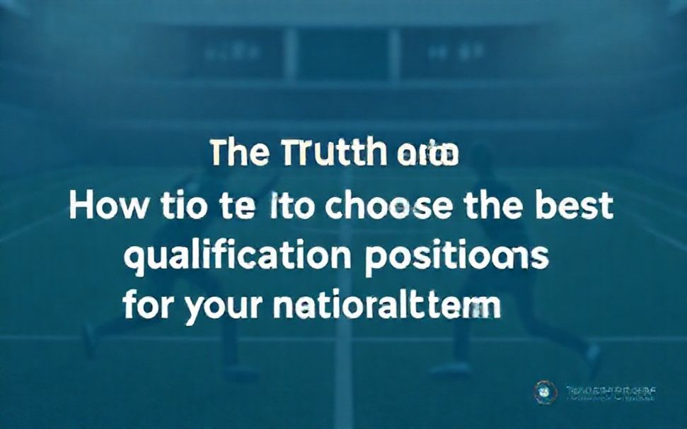 ¡Conoce las posiciones de eliminatorias Copa del Mundo: tu guía para el próximo mundial 4 La verdad sobre cómo elegir las mejores posiciones de eliminatorias para tu selección nacional.