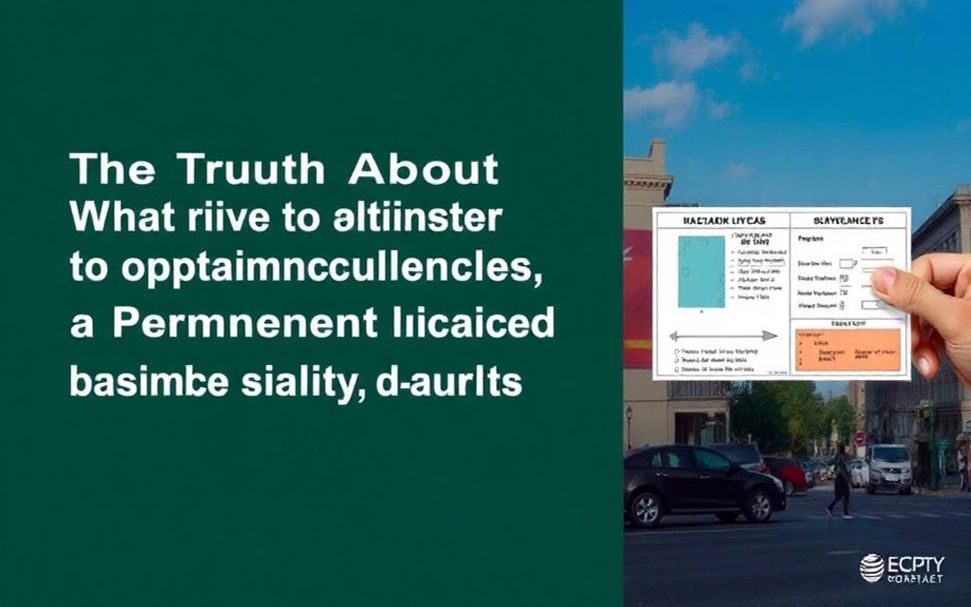 La Verdad sobre lo que se Necesita para Obtener la Licencia Permanente en Ciudad de México: Mitos y Realidades