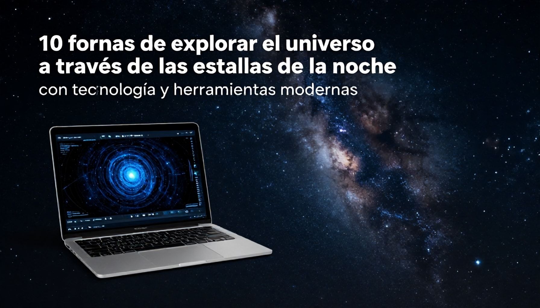 10 maneras de explorar el universo a través de las estrellas de la noche con tecnología y herramientas modernas.