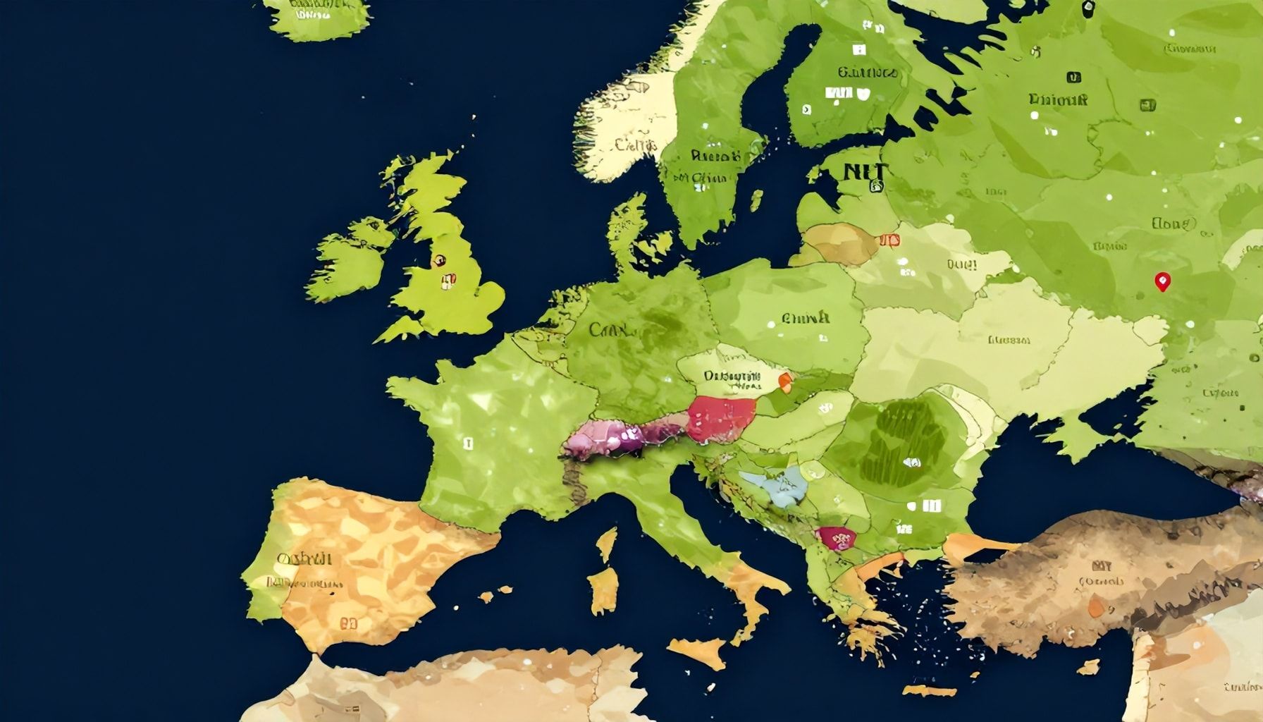 10 países europeos clave con sus capitales y datos