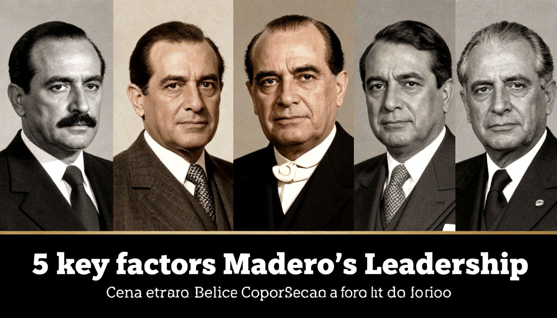 5 factores clave que definieron el liderazgo de Madero*