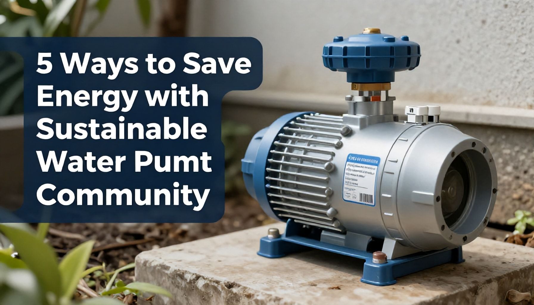 5 Formas de Ahorrar Energía con una Bomba de Agua Sustentable en su Comunidad