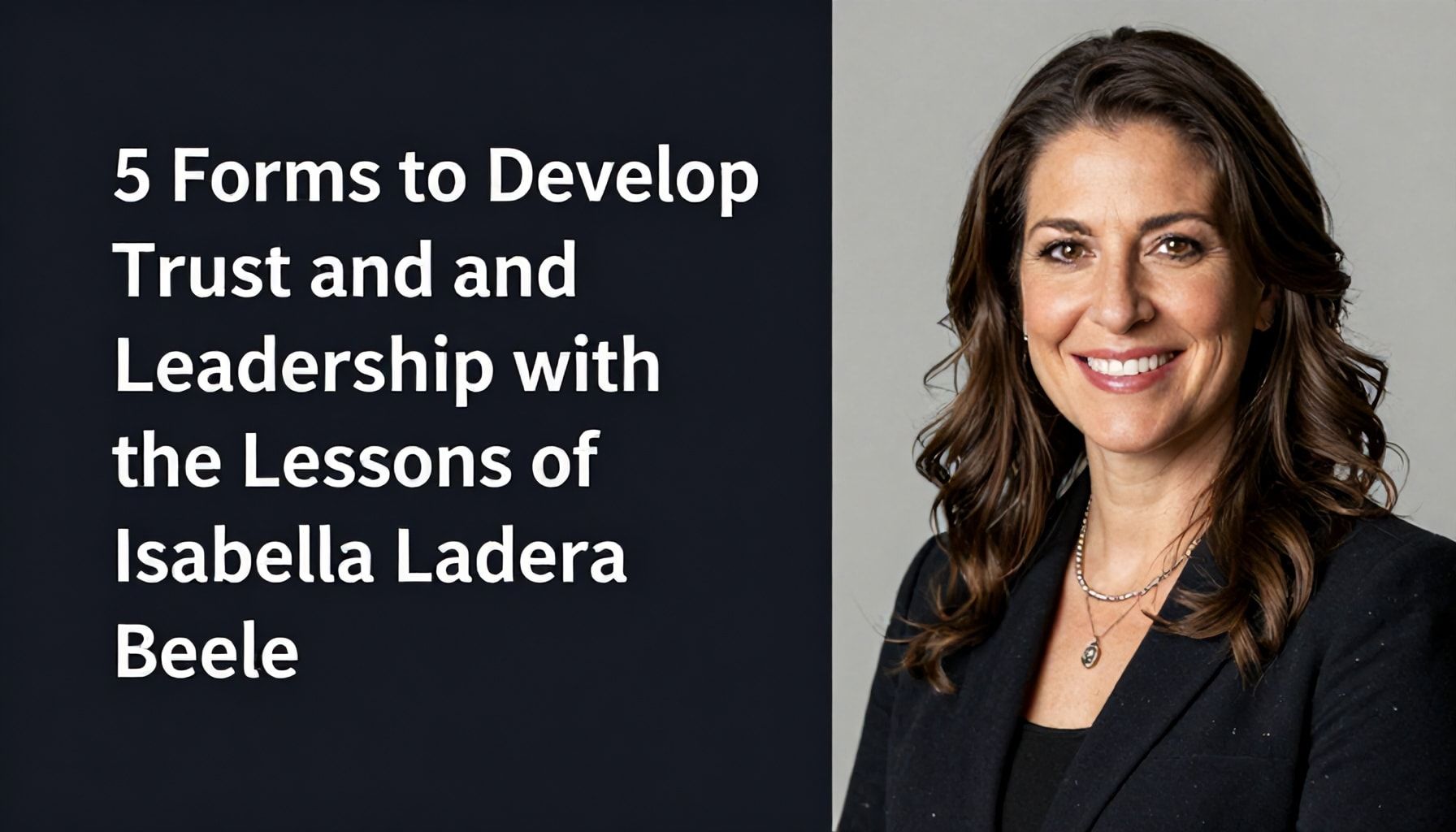 5 Formas de Desarrollar la Confianza y el Liderazgo con las Lecciones de Isabella Ladera Beele