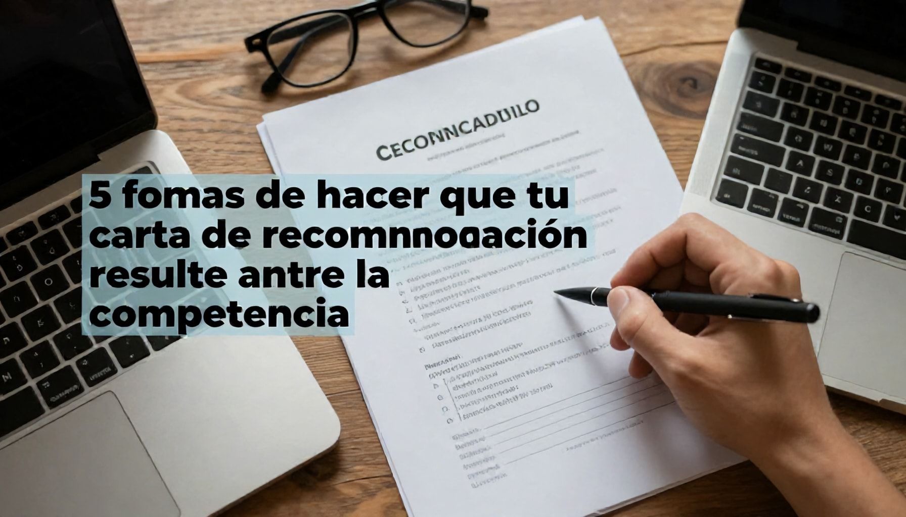 5 Formas de hacer que tu carta de recomendación resalte entre la competencia