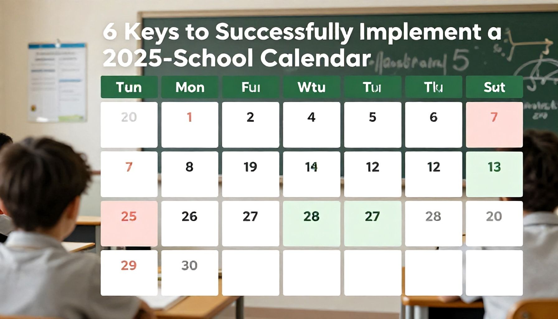 Planifica con éxito tus horarios: Calendario Escolar 2025-2026 5 6 Claves para Realizar un Calendario Escolar 2025-2026 con Éxito