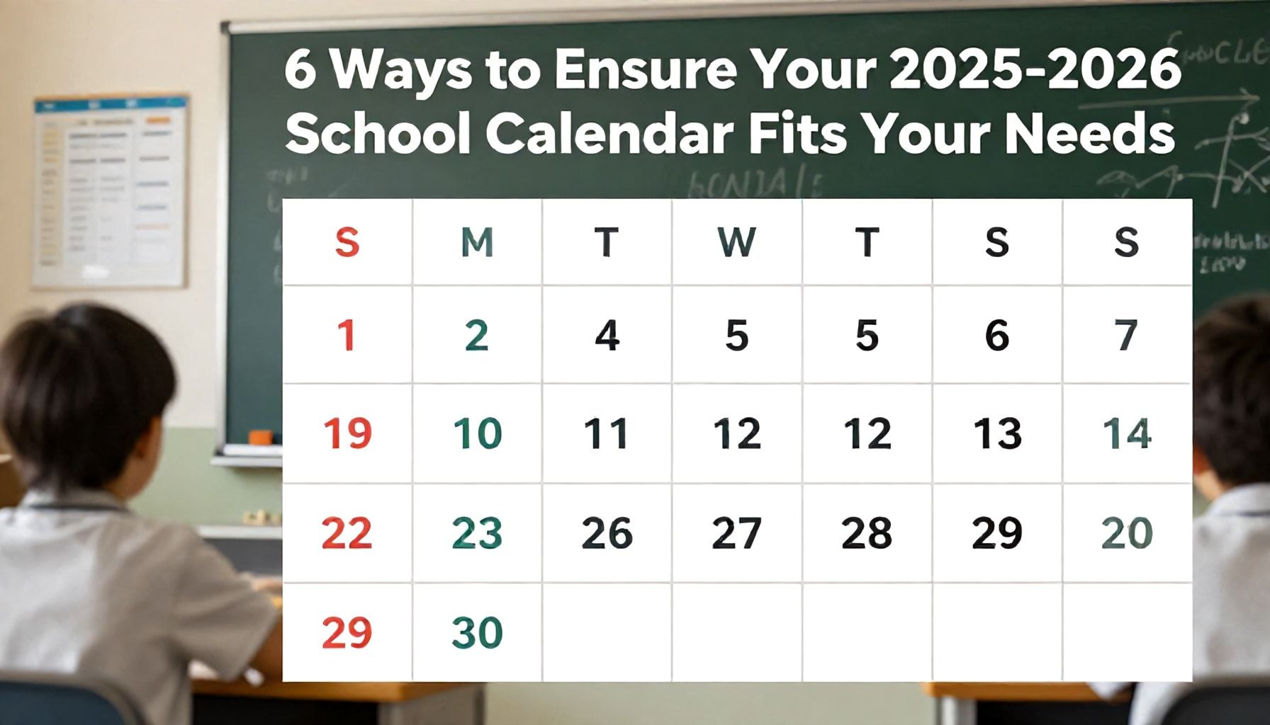 Planifica con éxito tus horarios: Calendario Escolar 2025-2026 2 6 Formas de Asegurar que tu Calendario Escolar 2025-2026 se adapte a tus Necesidades