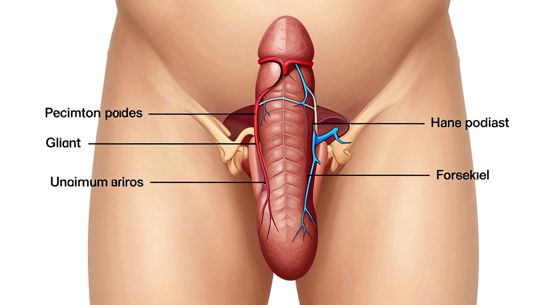 Anatomía básica del pene y su importancia