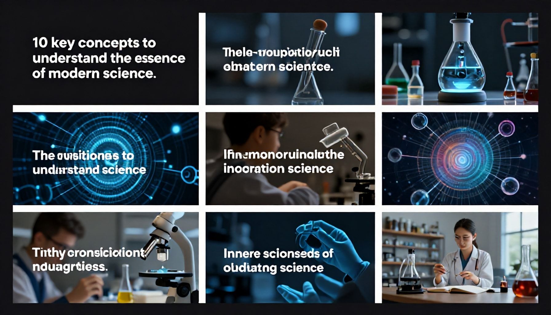 Aquí te dejo seis opciones de subtítulos para el artículo "10 conceptos clave para entender la esencia de la ciencia moderna":