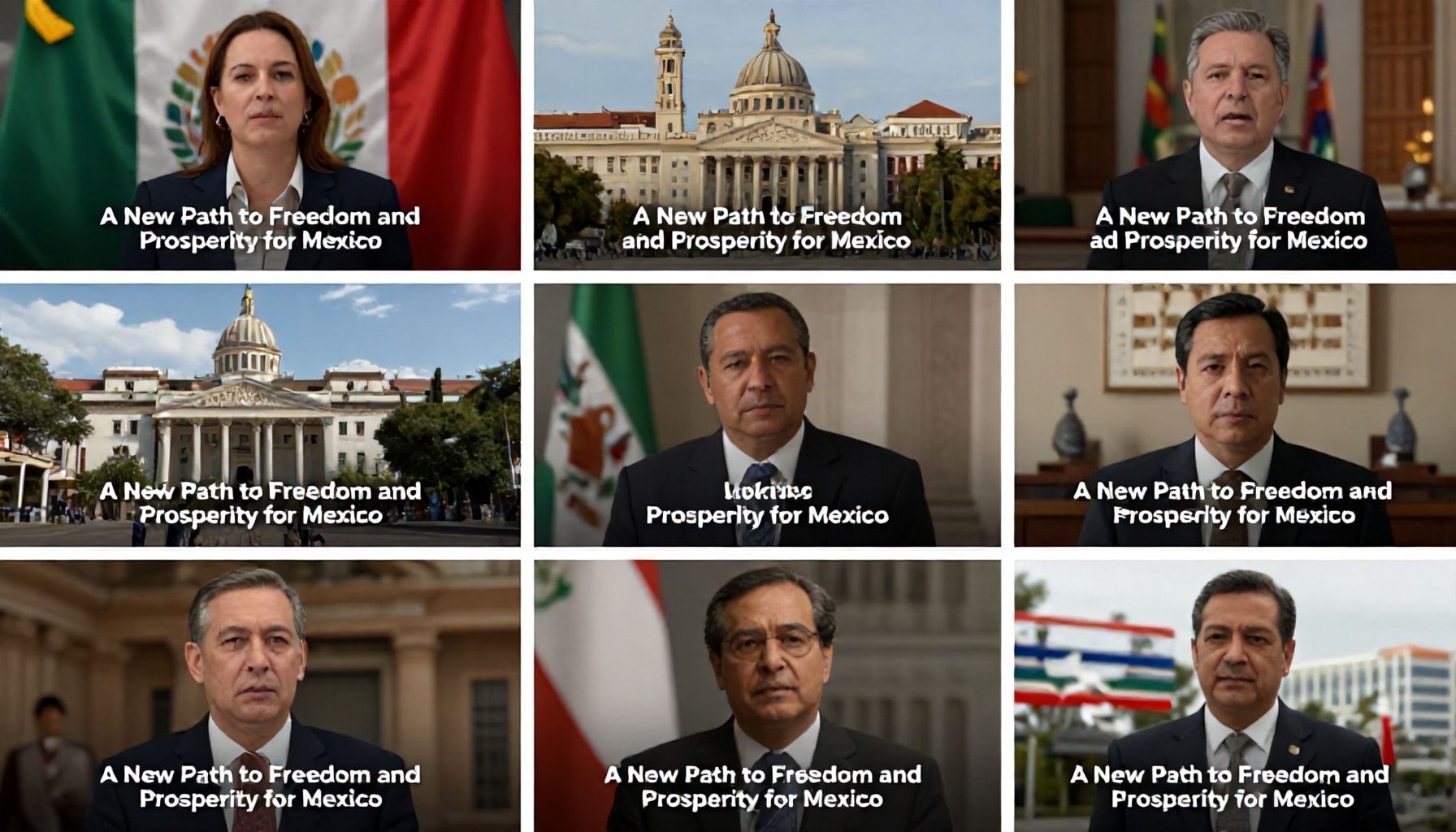 Aquí te presento seis opciones de subtítulos para "Un nuevo camino para la libertad y prosperidad de México":