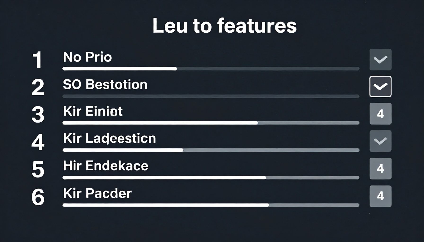 Características clave de las 10 líneas del sistema
