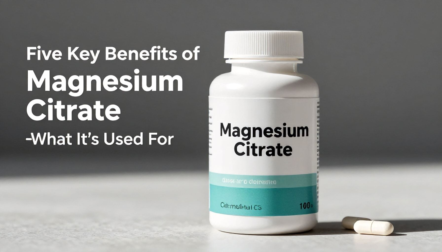 Cinco beneficios clave del citrato de magnesio