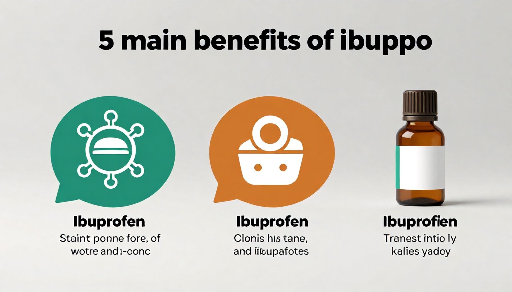 Cinco beneficios principales del ibuprofeno