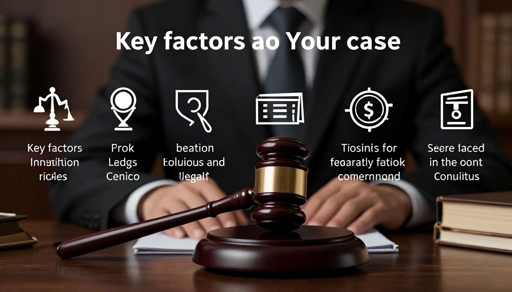 Cinco factores clave en su caso judicial