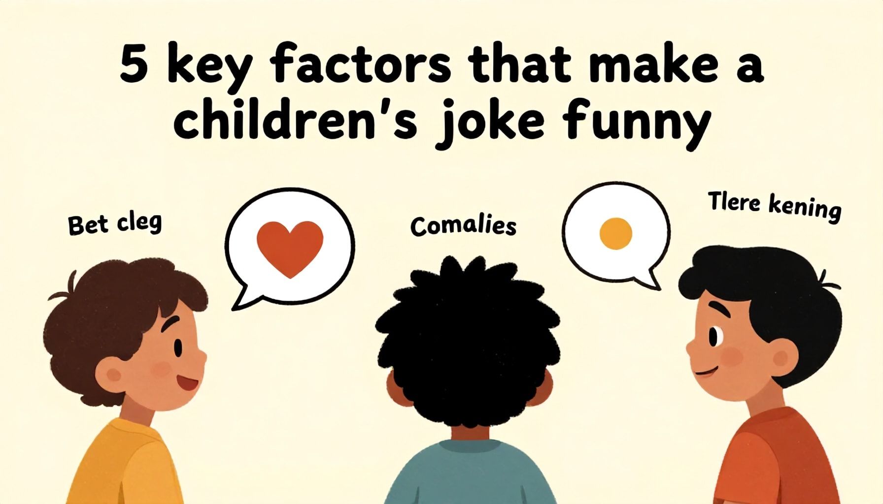 Cinco factores clave que hacen un chiste infantil divertido