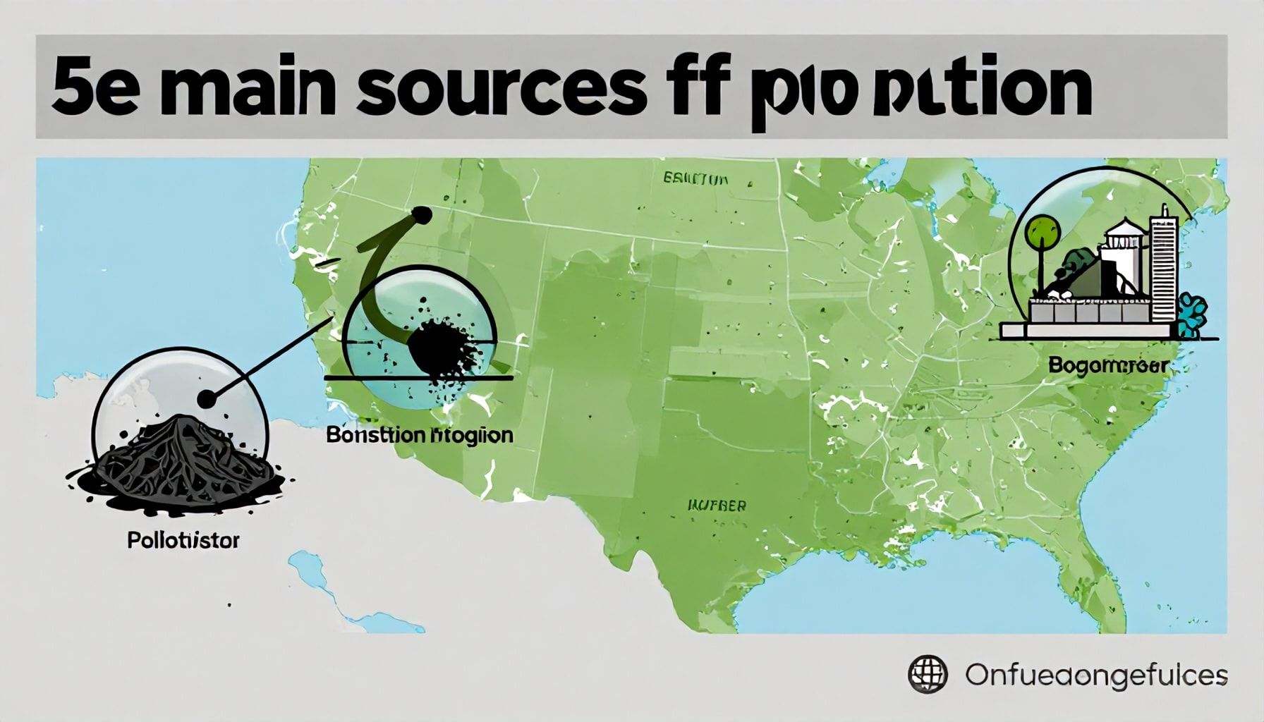 Cinco fuentes principales de contaminación en la región