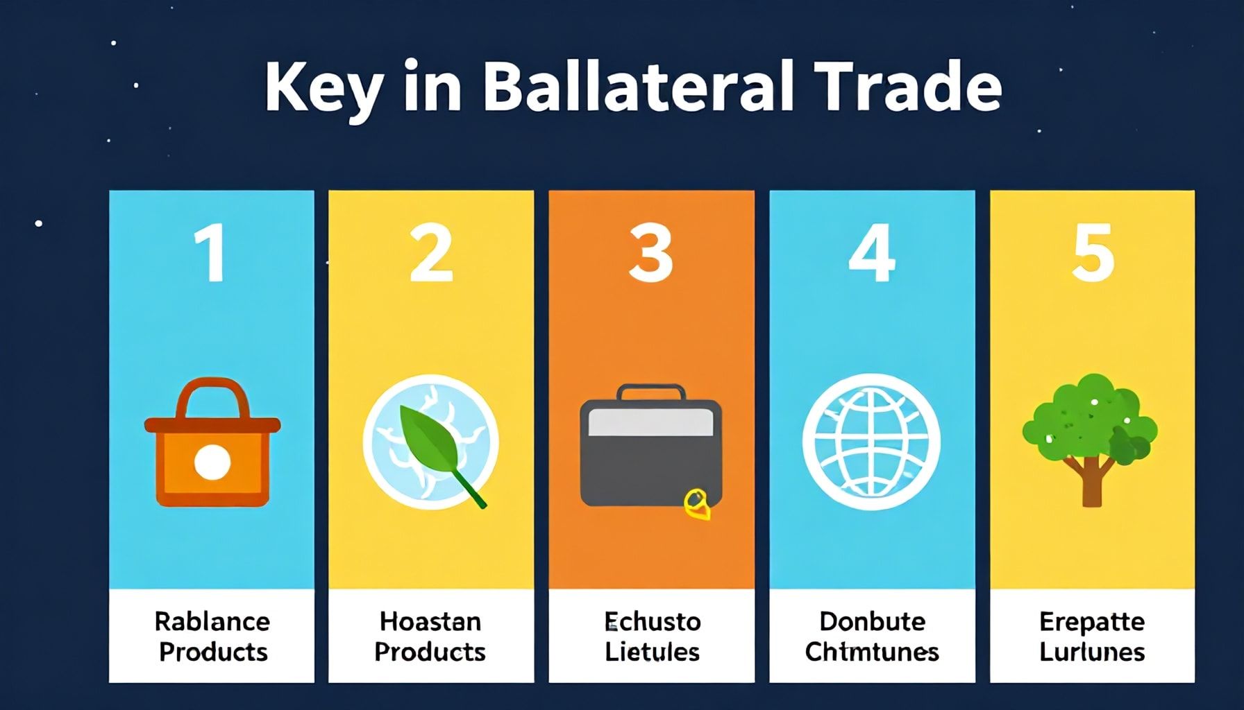 Cinco productos clave en el intercambio comercial bilateral*