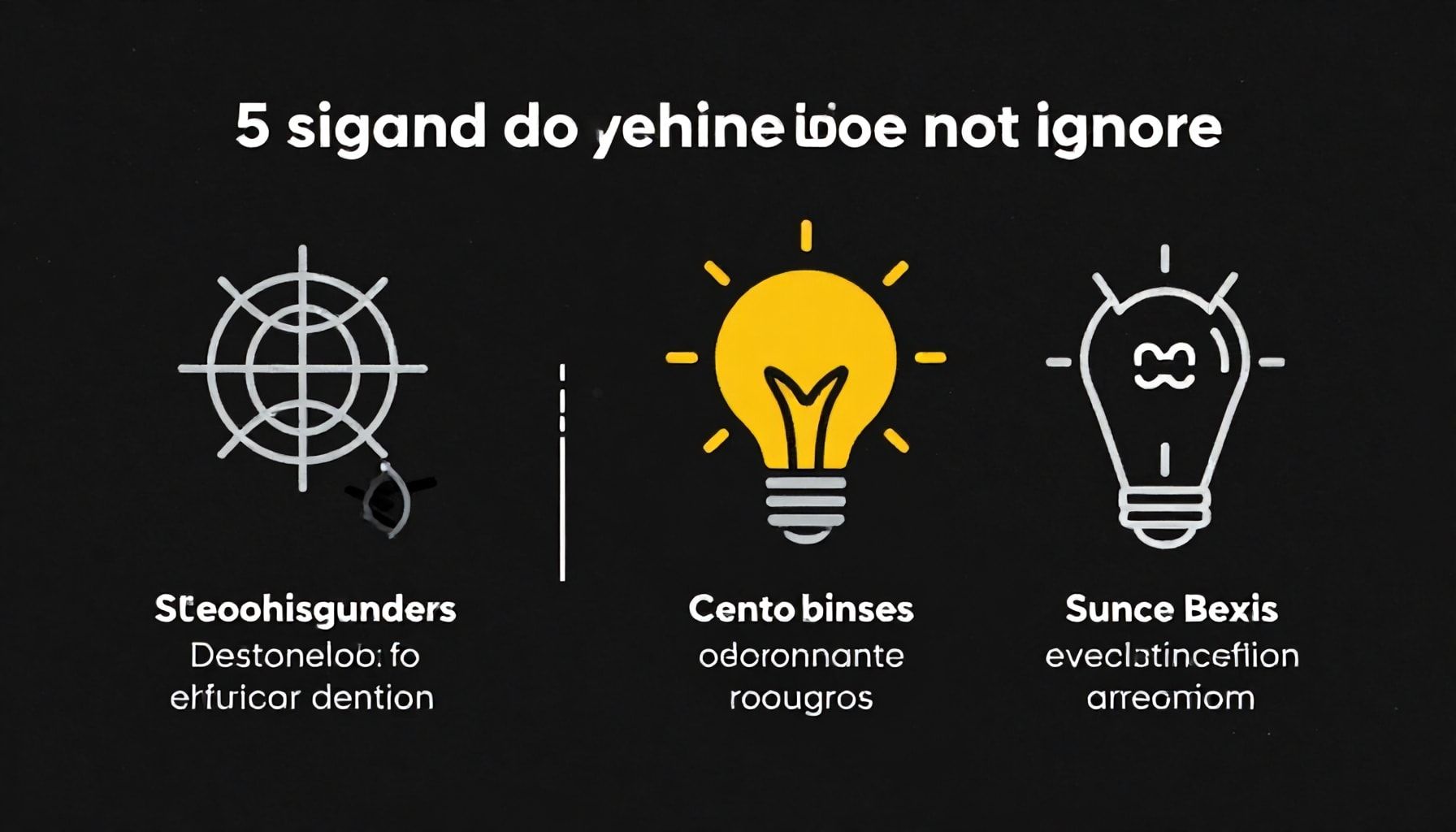 Cinco señales clave que no debes ignorar