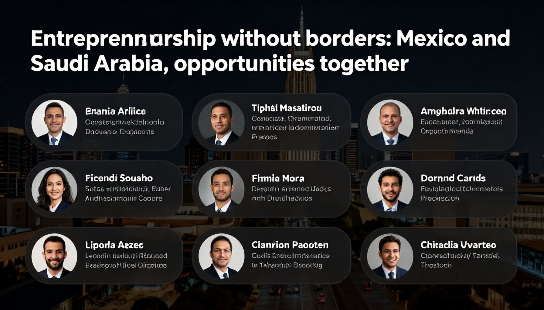 ¡Claro! Aquí te presento 6 subtitulos para el tema "Emprendimientos sin fronteras: México y Arabia Saudita, oportunidades juntas":