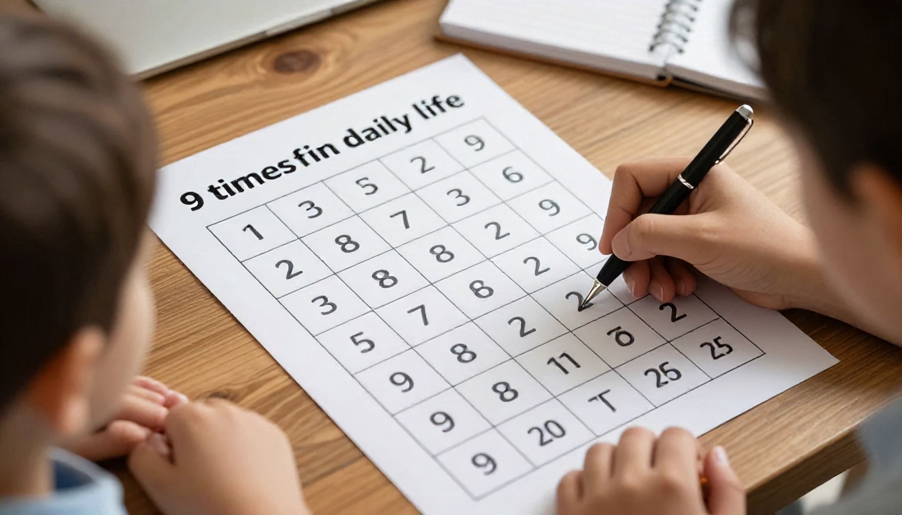 Cómo aplicar la tabla del 9 en la vida diaria