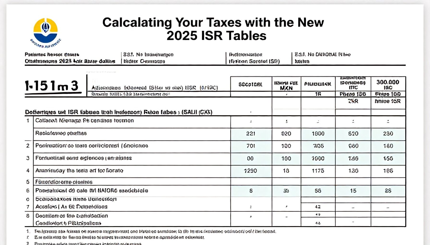 Cómo calcular tu impuesto con las nuevas tablas ISR 2025