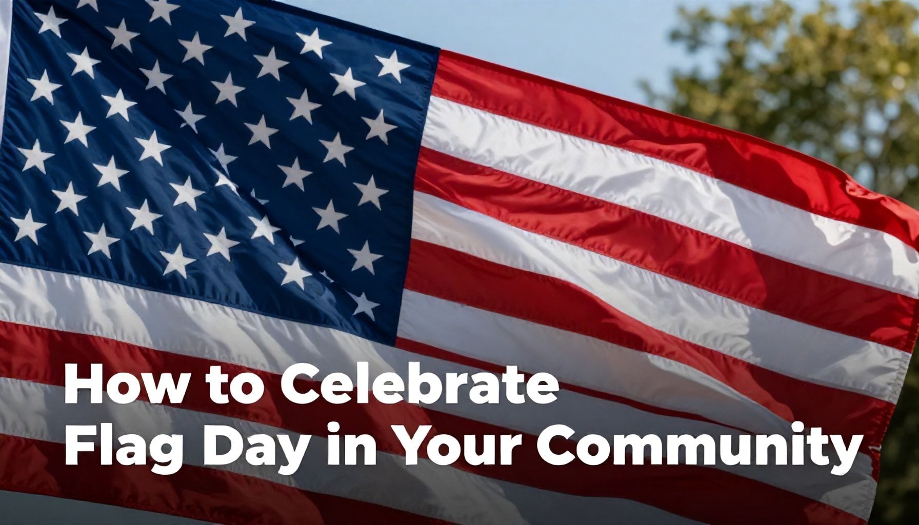 Cómo celebrar el Día de la Bandera en tu comunidad
