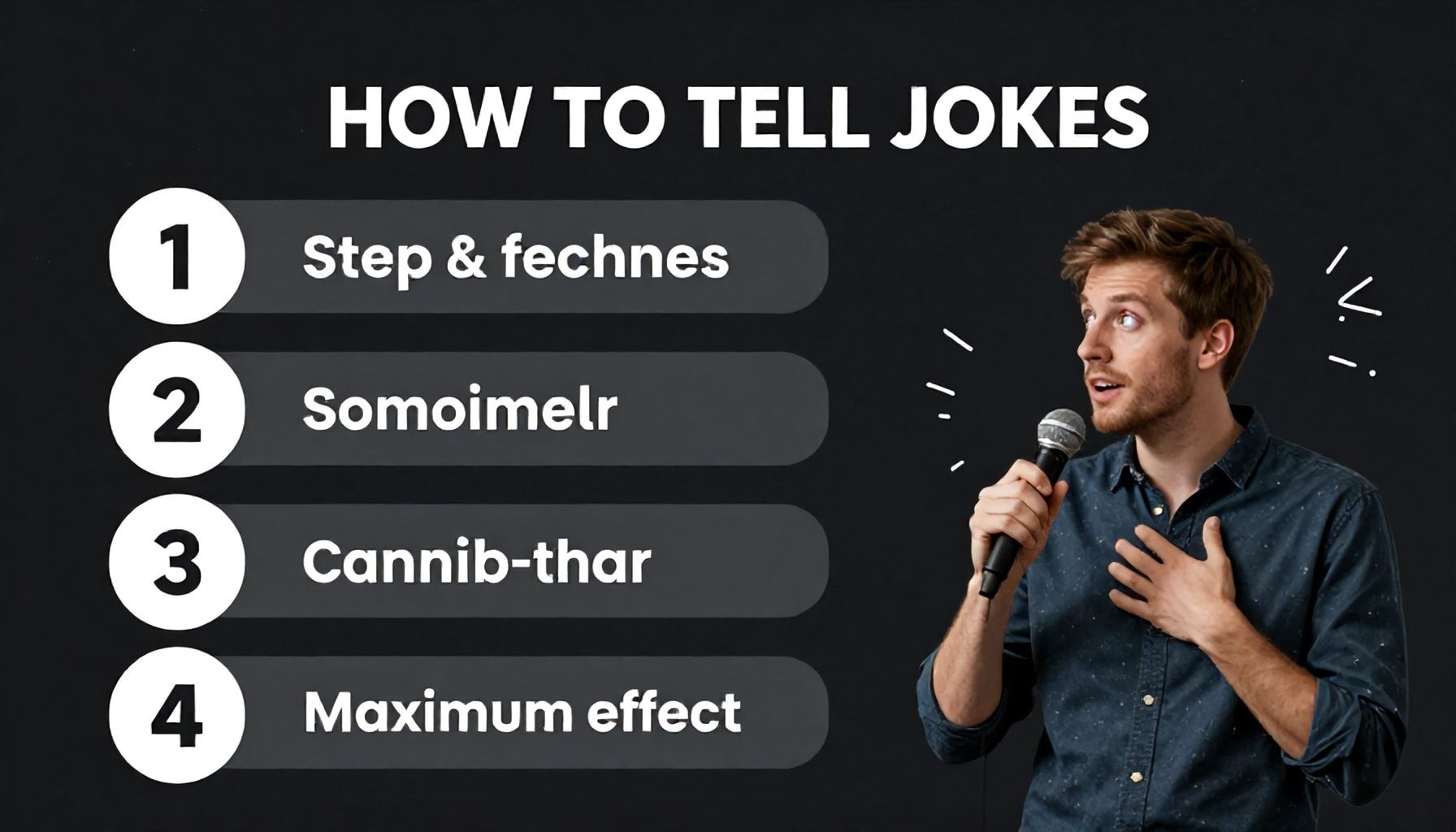 Cómo contar chistes paso a paso para mayor efecto