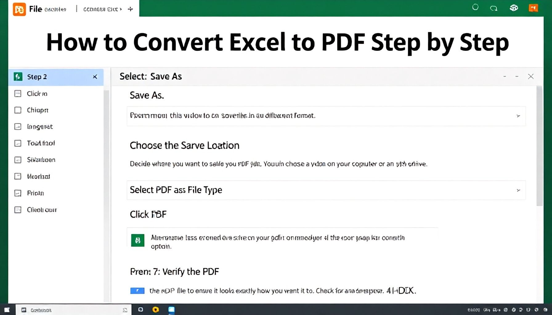 Cómo convertir Excel a PDF paso a paso