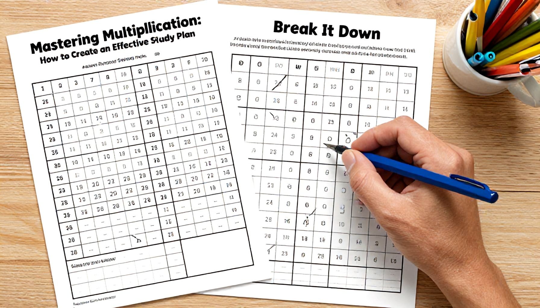 Cómo crear un plan de estudio efectivo con tablas de multiplicar
