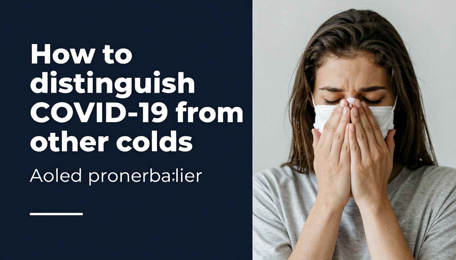 Cómo diferenciar el COVID-19 de otros resfriados