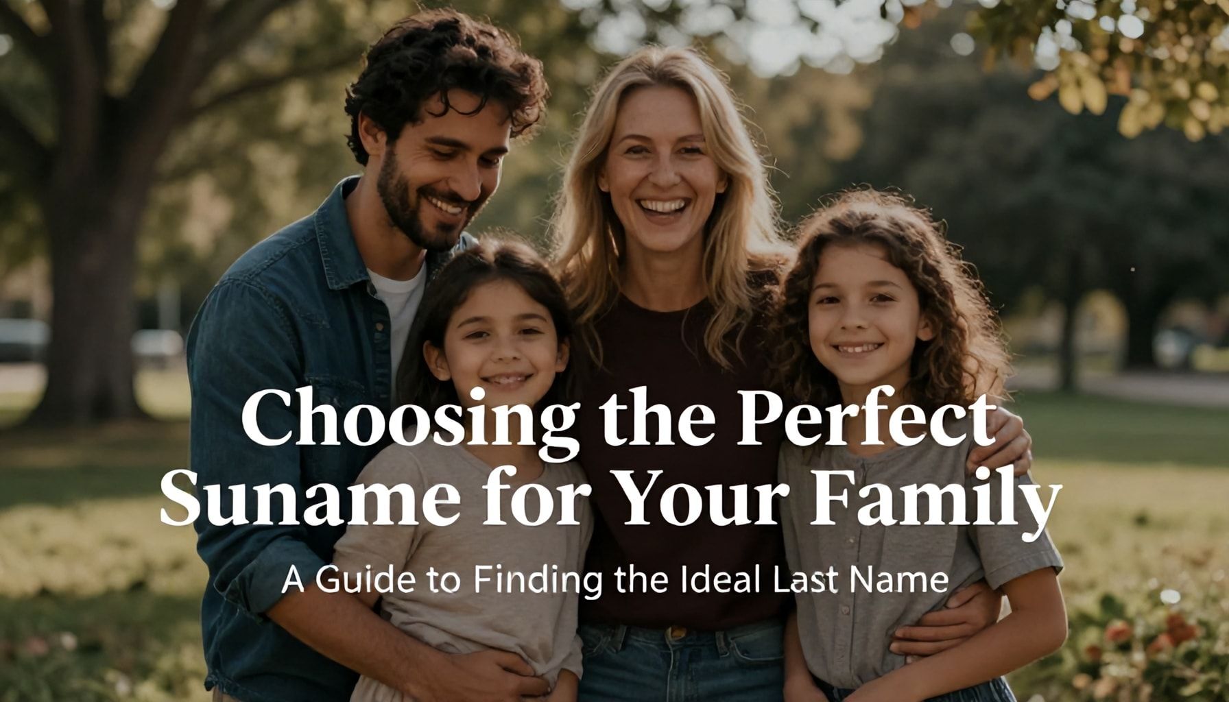 Cómo elegir el apellido ideal para tu familia