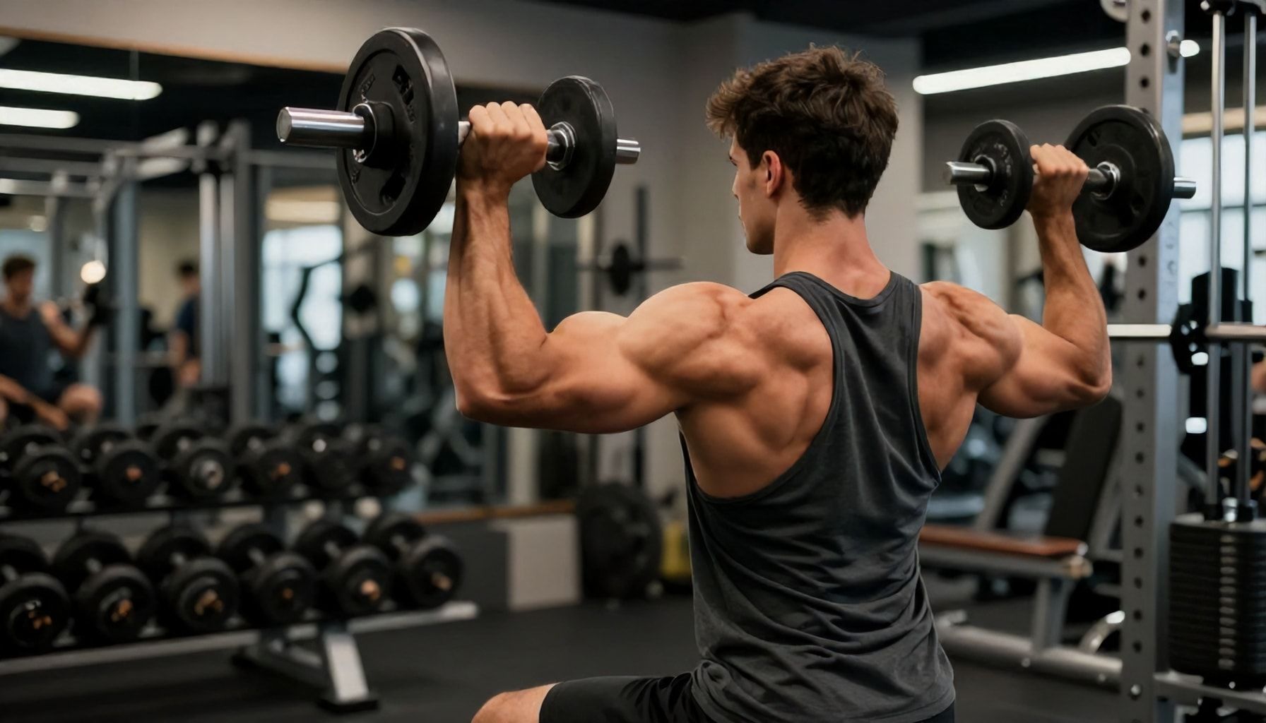 5 errores comunes al hacer curl de bíceps y cómo evitarlos 4 Cómo evitar el balanceo y proteger tu espalda