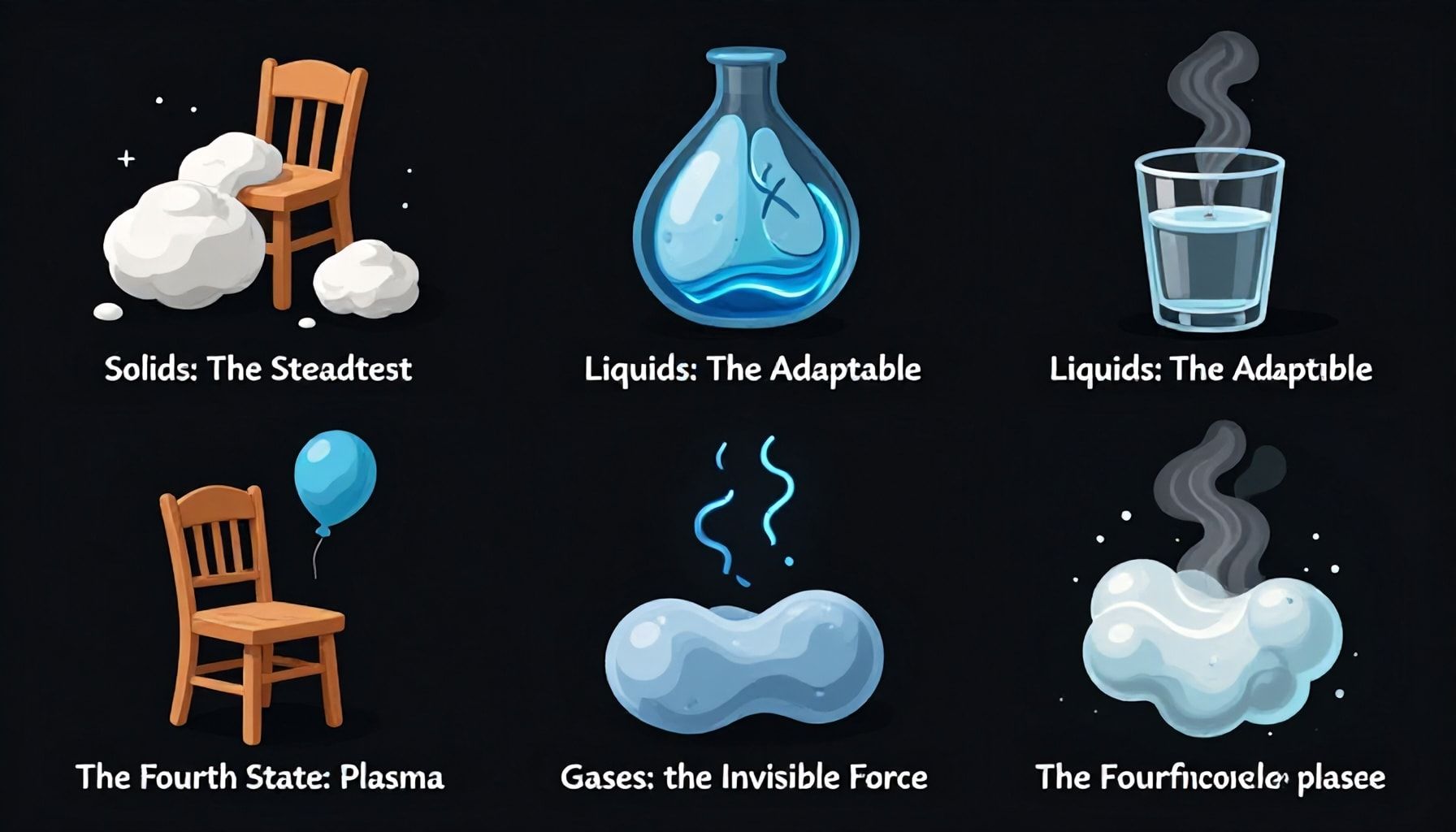 Cómo identificar cada estado de la materia en la vida cotidiana