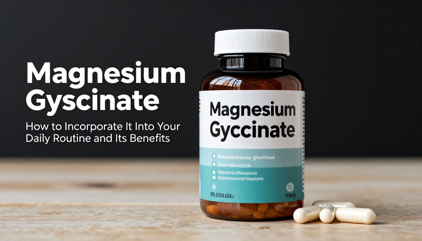Cómo incorporar magnesio glicinato en tu rutina diaria