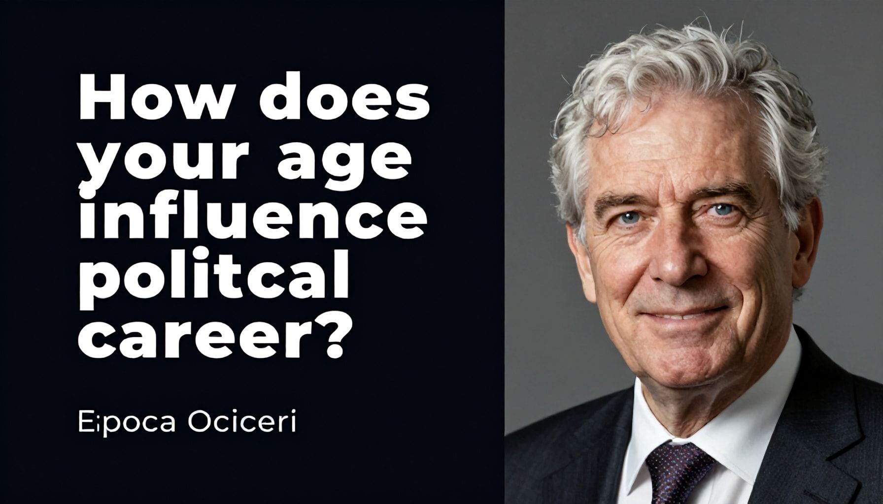 Cómo influye su edad en su carrera política