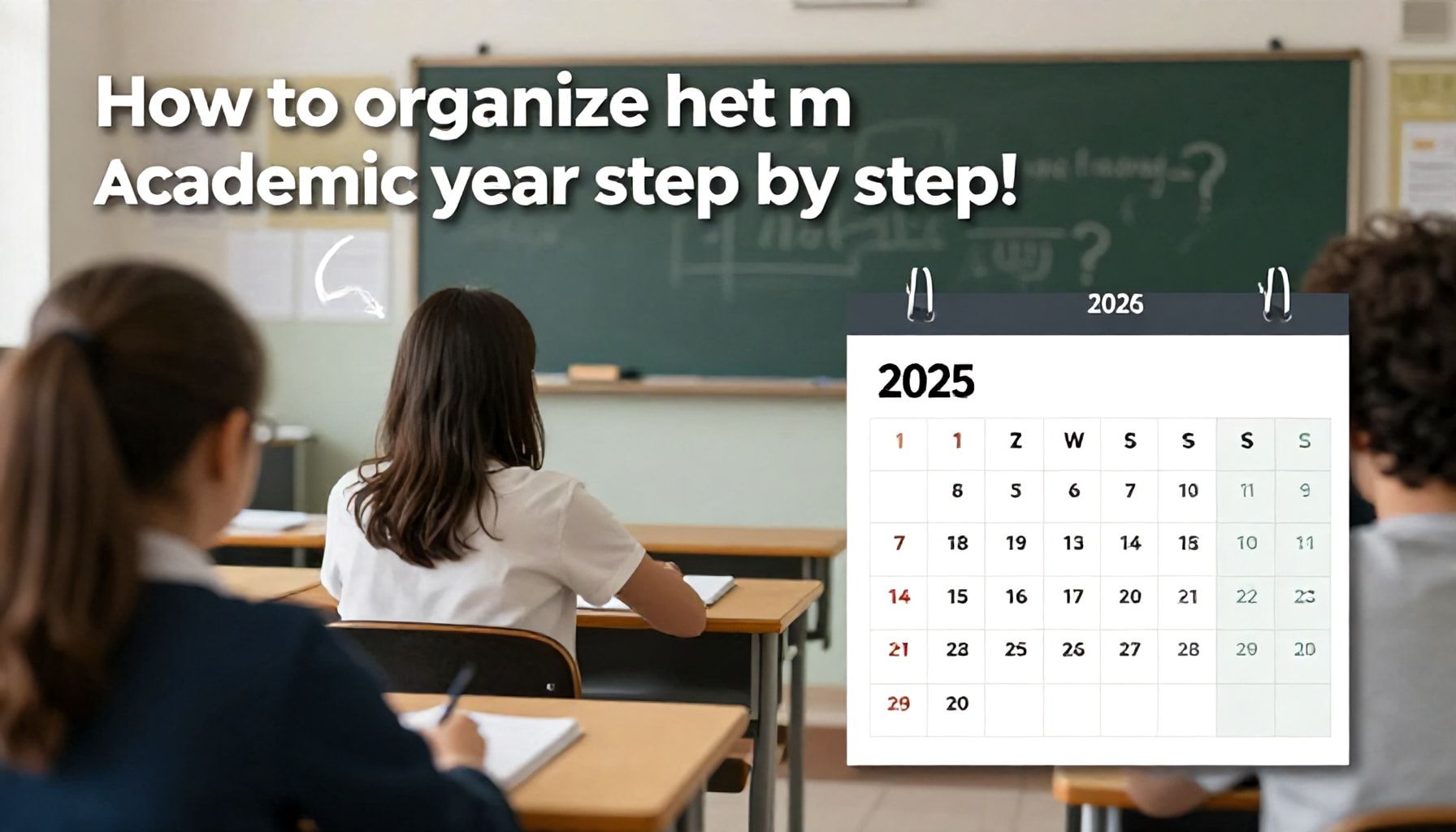 Cómo organizar el año académico paso a paso