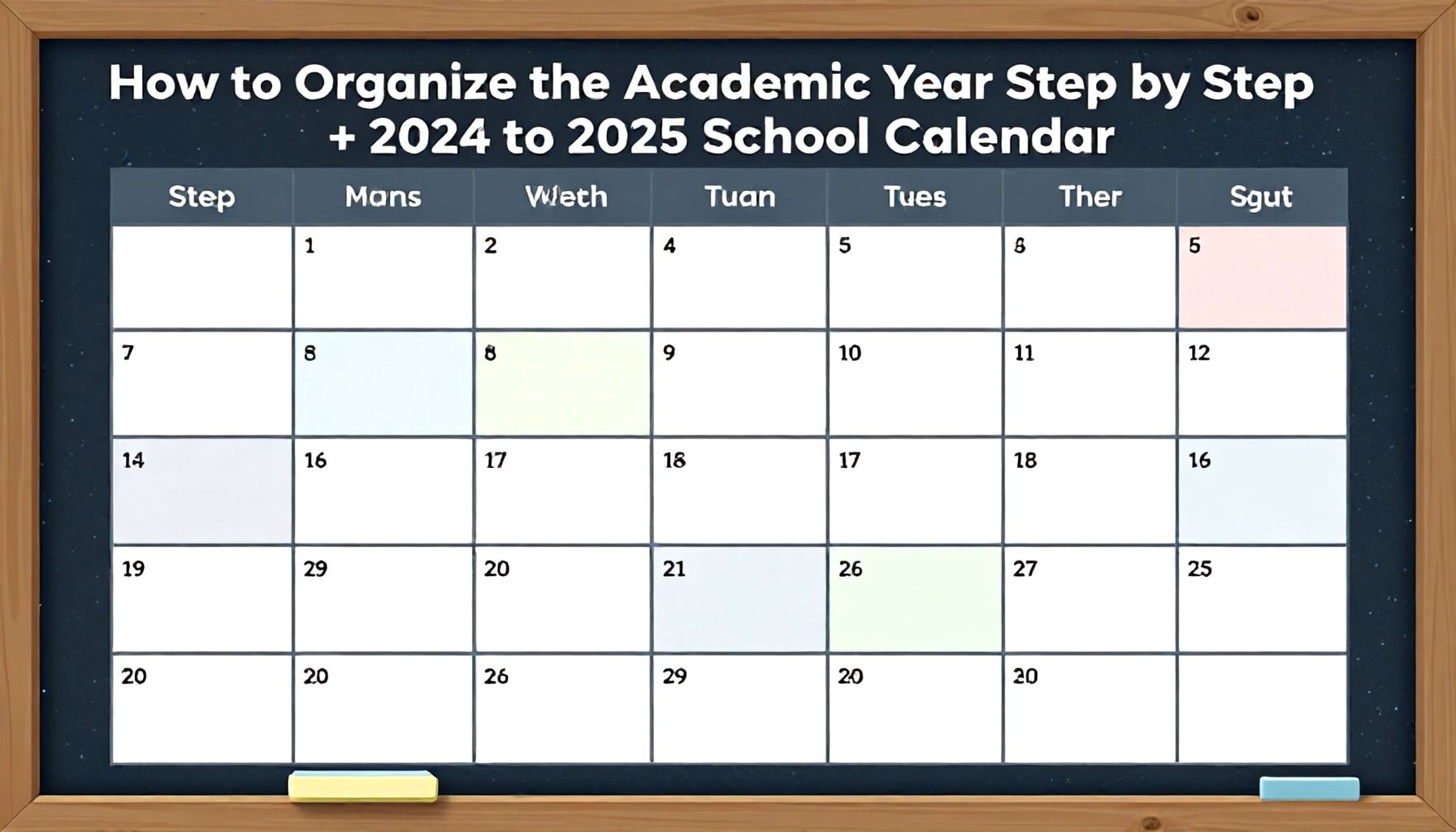 Cómo organizar el año académico paso a paso