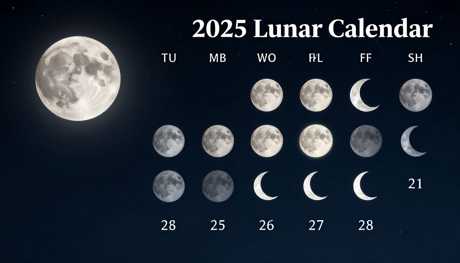 Calendario lunar 2025: Fechas clave y fases para planificar tus actividades 4 Cómo organizar tus actividades con el calendario lunar