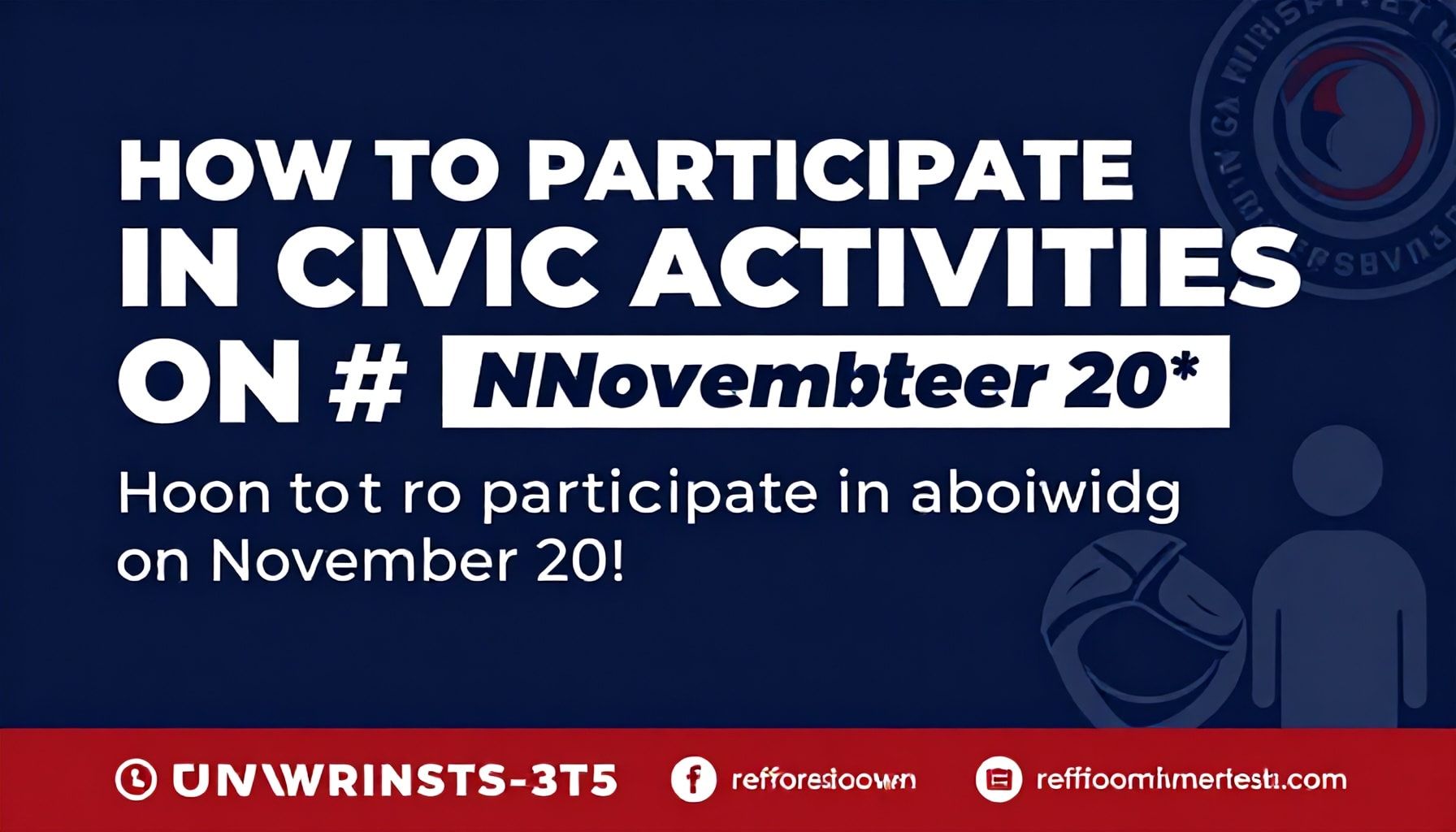 Cómo participar en actividades cívicas este 20 de noviembre*