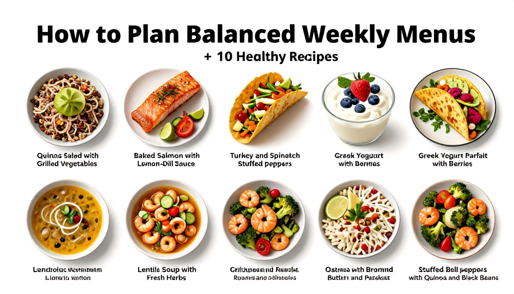 Cómo planificar menús semanales equilibrados
