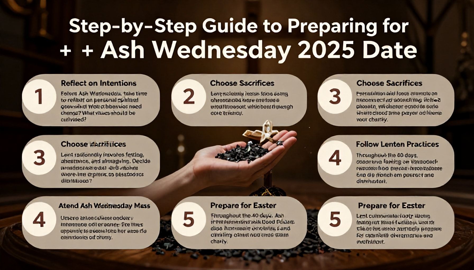 ¿Cuándo es el Miércoles de Ceniza en 2025? Fechas clave para la Cuaresma 3 Cómo preparar la Cuaresma paso a paso
