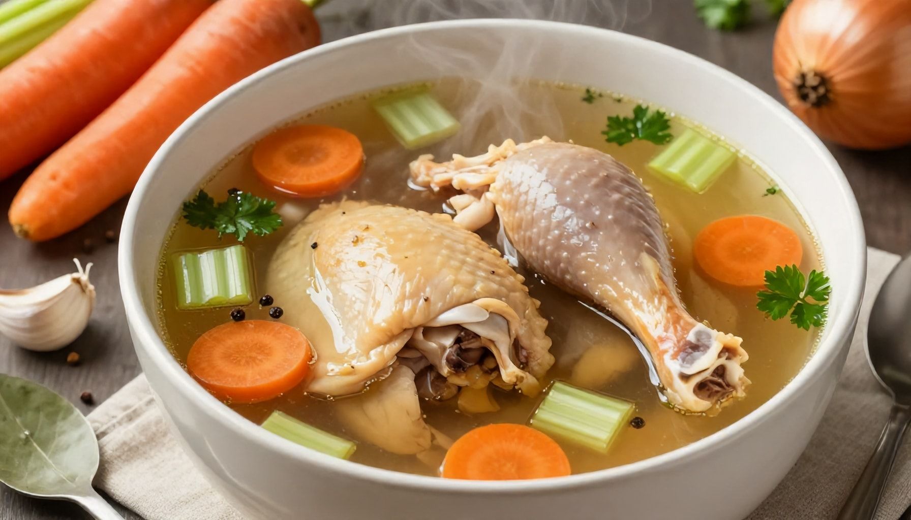 Cómo preparar un caldo de pollo nutritivo en casa